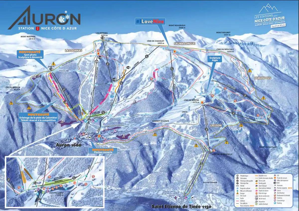 Studio Les 3 Lys Auron Extérieur photo